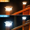 VOLISUN Solar Post Cap Lights Outdoor, Solar Powered Fence Cap