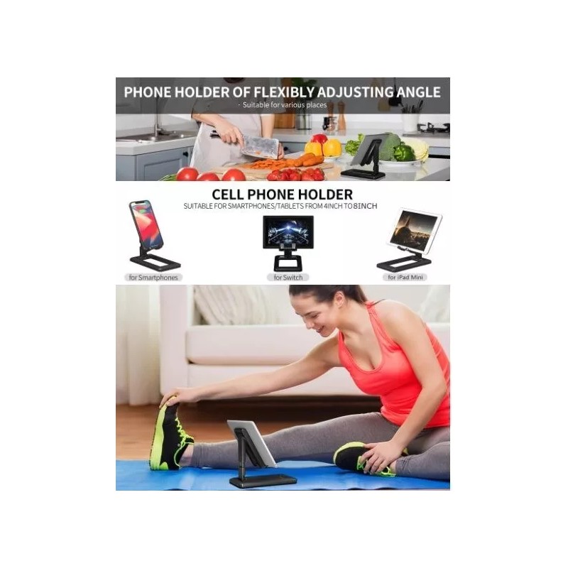 Bracket Base Soporte Para Celular Tablet Ajustable Escritorio O Mesa