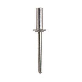 3/16" Dia. X 1/2" All Aluminum Closed-END Blind Rivet, Dome Head, Plain Finish.376-.500 Grip Range (Pack of 100)