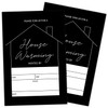 YUEXLL Black Minimalist Housewarming Invitations Housewarming Party Invitations with Envelopes