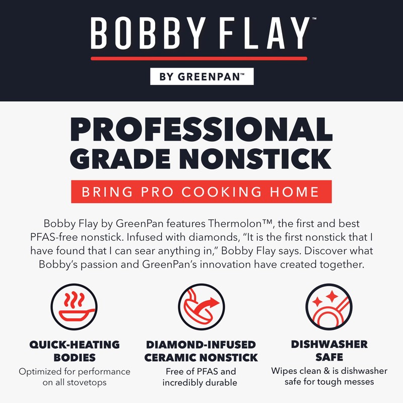 GreenPan x Bobby Flay 18" x 11" Nonstick Double Burner