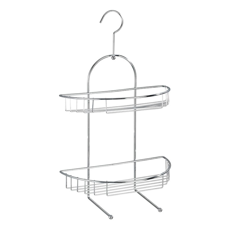 Wenko 15887100 Exclusive shower caddy Kuopio semicircular shower rack, 2