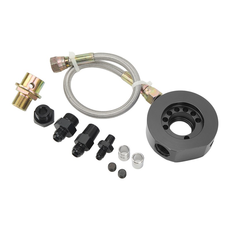 11Pcs VTEC Head Conversion Kit Oil Filter Sandwich Plate Adapter