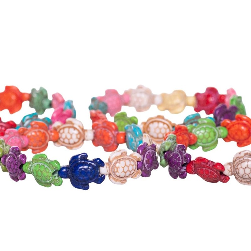 BlueRica Multicolor Sea Turtle Stretch Bracelet