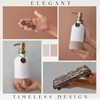 Finisterra White Hand and Dish Soap Dispenser Set With Tray