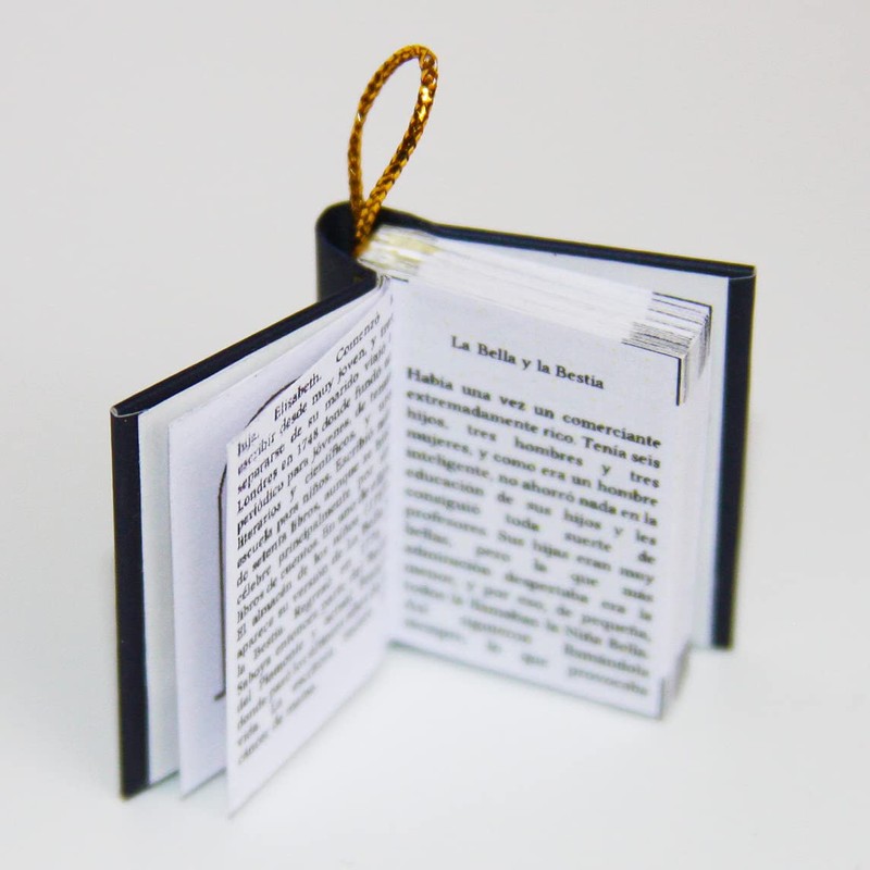 La Bella y la Bestia - Collar de Libro con