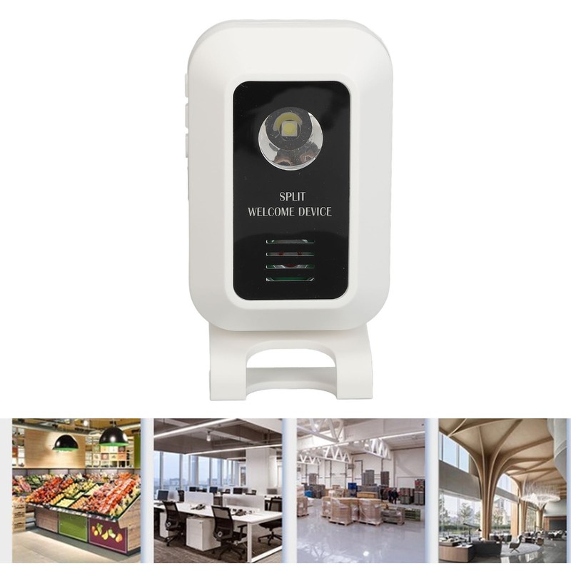 Wireless Motion Detector Alarm 32 Song 490ft LED Night Light