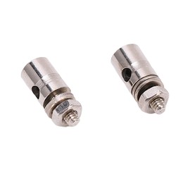 Alomejor 10pcs RC Push Rod Plug Adapter Stainless Steel 1.8 mm Servo Rod Connectors for RC Model Aeroplane