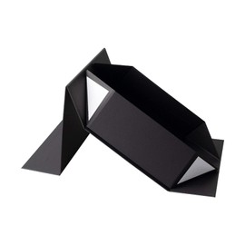 Gift Box with Lid, Black, 28 x 20 x 9 cm, Foldable Bridesmaid, Best Man, Suggestion Box with Magnetic Gift Boxes for Gifts, Wedding, Christmas, Birthdays, Gift Packaging