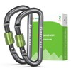 Brotree Carabiner, Small Lock, Screw-type, Key Holder, Aluminum Alloy, Multifunctional,