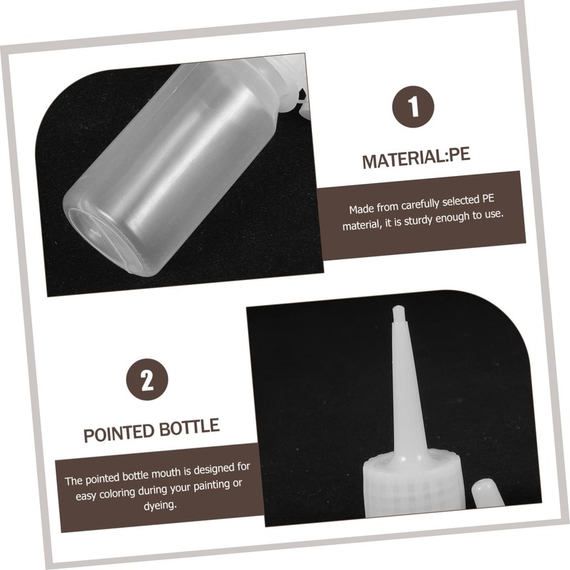 COLLBATH Root Comb Applicator Bottle for Hair Oil Pointed Mouth