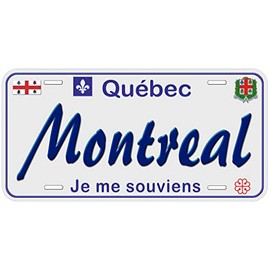 Montreal Quebec Canada TAG03 Novelty Car Auto License Plate
