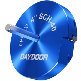 DAYDOOR 4'' PVC Pipe Reamer, Plastic Pipe Fitting Reamer, PVC Fitting Saver, Clean Leftover Pipe & Solvent Cement Residue, Fits into Standard 1/2" Drill, for Use with Sch. 40 PVC, CPVC or ABS Fittings