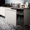 KMERCE 4 Pieces Furniture Feet Black Metal Modern Table Legs