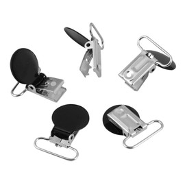 Jacksking Braces Clip, Braces Clips, 10 Pieces 25 mm Durable Round Braces Clips Peace Maker Strap Holder Clip DIY Making Supplies (#2), # 2