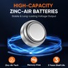 OAKDOLCHE 60 Count Hearing Aid Batteries Size 13, 1.4V Long