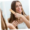 VICASKY Boar Bristle Straightening Comb Wooden Hair Brush for Detangling