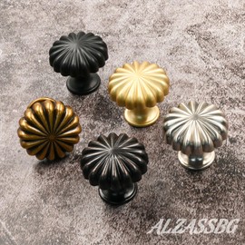 Alzassbg 10 Pack Oil Rubbed Bronze Cabinet Knobs, 1-1/4 Inch(30mm) Diameter Kitchen Cabinet Hardware Round Knobs for Cabinets and Drawers AL6036ORB