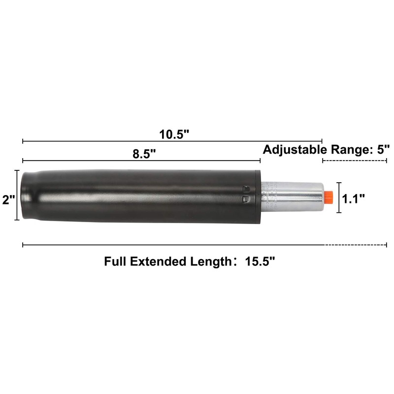 Homend Black Office Chair Gas Lift Cylinder Replacement Universal Size