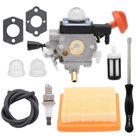 Amazeful 4180-120-0615 Carburetor for Stihl FS91 FS91R FS111 FS89 HT102 HT103 FC91 FC96 KM91 KM91R KM111 FC111 Brushcutter Trimmer with 4180-141-0300 Air Filter