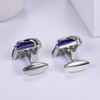 U7 Crystal Cufflinks Women Men Metal Gold/Platinum Plated Fancy Stone