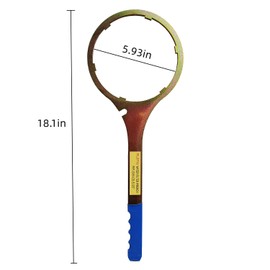 Water Filter Wrench for Whole House Filter - Replaces SW-3 - Heavy Duty Metal Housing Wrench - Fits Big Blue Housings (5.93-Inch Inside Diameter), RP-SW-03