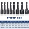 Casenly Pack of 8 M4-M16 Tap Socket Adapter, 1/4 Inch