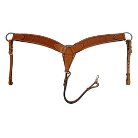 WESTERN WORKING RANCH SADDLE HORSE HEAVY DUTY BREAST COLLAR BREAST PLATE BROWN