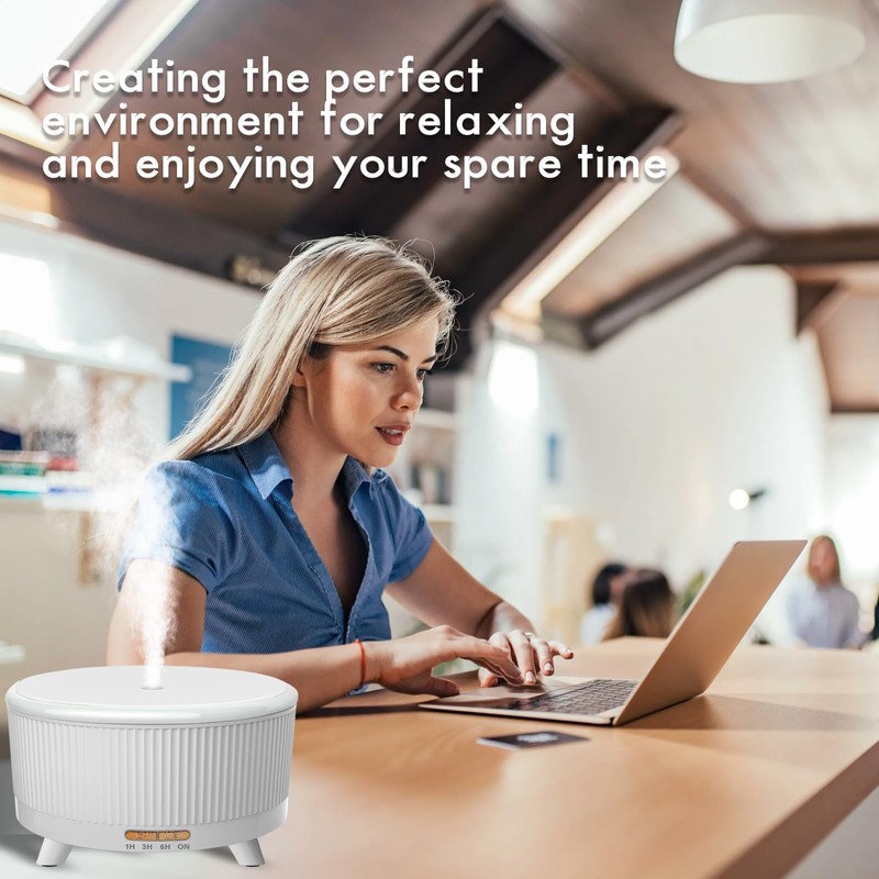 Diffusers for Essential Oils Large Room, 500ml Aromatherapy Diffuser Cool