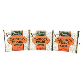 Tropics Tapioca Pearl Sago (Small), Net Wt. 8oz (227g) per Pack, 3 Pack