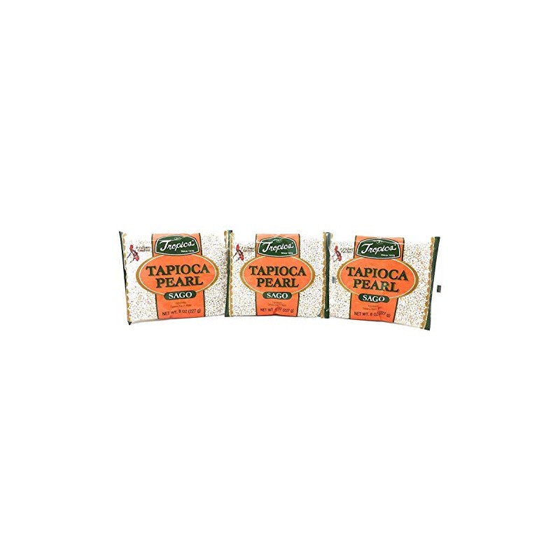 Tropics Tapioca Pearl Sago (Small), Net Wt. 8oz (227g) per