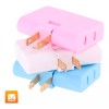 Maíz 3pz Adaptador Enchufe Bisagra Multicontacto Giratorio 180°
