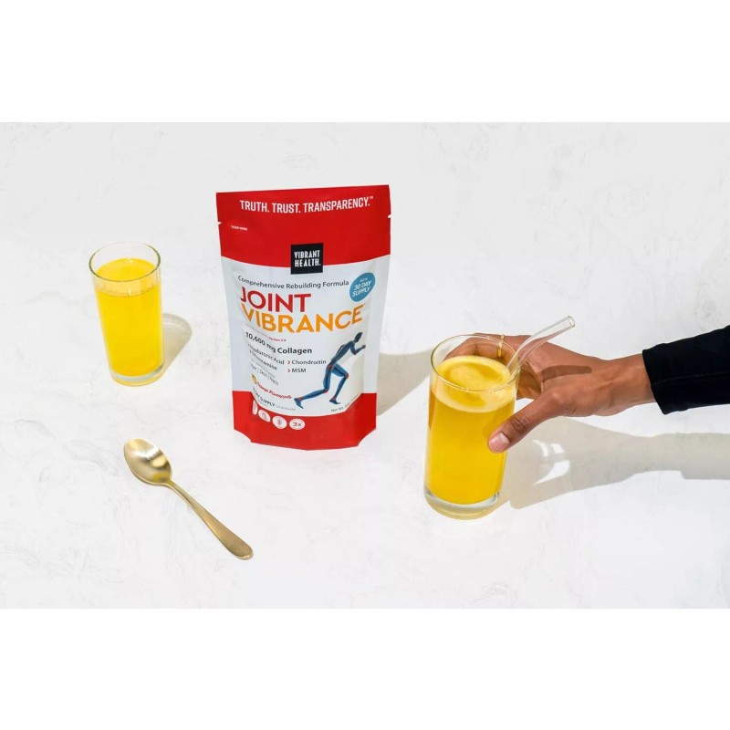 Vibrant Health Joint Vibrance, 10,600 mg Collagen, Orange Pineapple,19.5