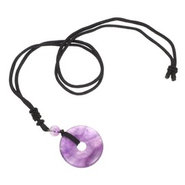 Minkissy 3pcs Traditional Stone Necklace Portable Crystal Pendant Necklace for Men Women Chinese Safe Crystal Pendant