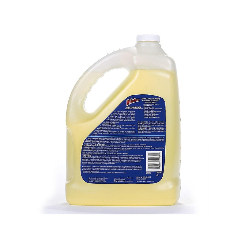 Windex Cleaner Disinfectant, 128 Oz. Bottle