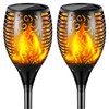 Solar Lights Outdoor 99 LED Higher & Larger Flickering Flame