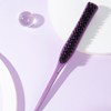 Hairdressing Comb Set - Purple Massage Comb with Teeth Design