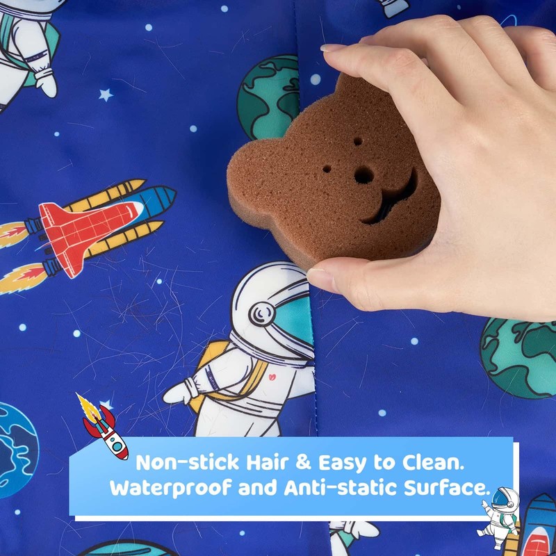 WAWSAM Unicorn Hairdressing Cape for Children Hair Cutting Cape Umbrella