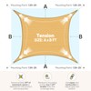 Quictent 20x16ft 185G HDPE Rectangle Sun Shade Sail Canopy 98%