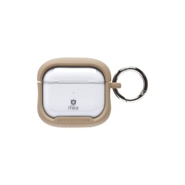 iFace Reflection AirPods 3rd Generation Case, Polycarbonate, Clear Case (Beige) [Shockproof Airpods 3 Case, Airpods 3 Case, Airpods 3 with Carabiner, Airpods 3, Eye Face Korea]