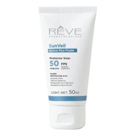 Reve Dermatologique SunVeil Active Plus Fluide FPS 50 Protector Solar 50ml Filtro UVA UVB Resistente Agua Protección Alta Uso Diario Corporal