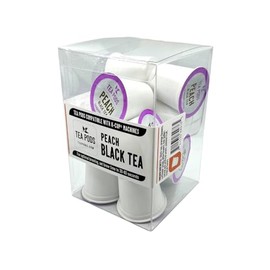 Peach black tea capsules compatible with K-Cup machines
