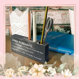 vizuzi Inspirational Pen Holder, Home Office Desk Decor, Inspirational Office Gifts for Coworkers, Motivational Positive Energy Office Decor Gifts for Women Men Coworkers Pencil & Pen Holders ZPE26