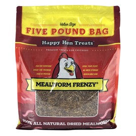 Happy Hen Treats Mealworm Frenzy Pet Treat (1 Pouch), 5 Lb