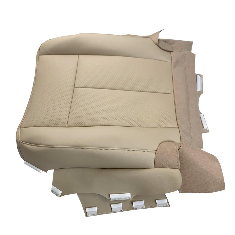 Bottom Microfiber Leather AC Seat Cover Tan Fit for 2007-2014