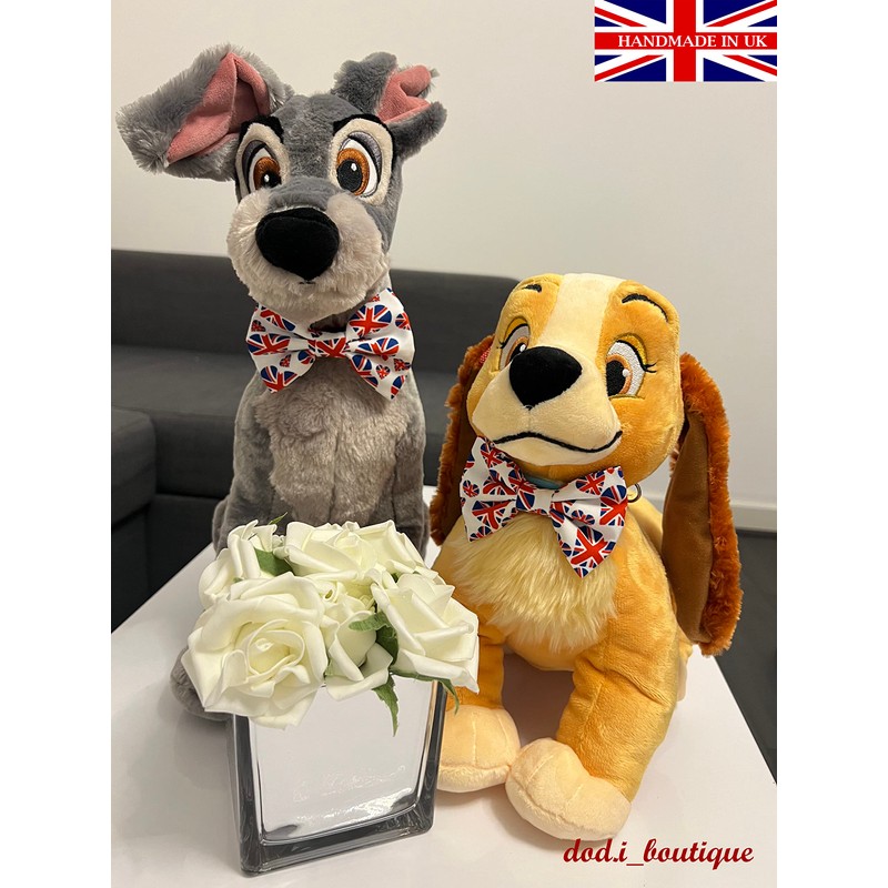 dod.i_boutique New Dogs Bow Tie Bowtie Footbal Flag England Jubilee