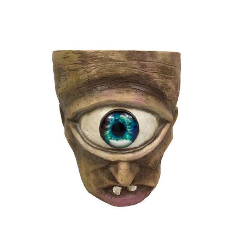 Eye Head Resin Flower Pot Decorative Indoor Outdoor Planter Round
