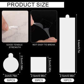 PEUTIER 80pcs Tablecloth Clips, 3 Shapes Clear Table Cloth Holder Cover Table Cloth Adhesives to Hold Tablecloth in Place Tablecloth Glue for Indoor Outdoor Table Cover Party Picnic Table Cloth