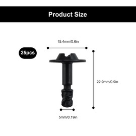 Body Screws, MYLERCT Pack of 25 Underbody Screws, Torx Screws, Plum Blossom Type, Suitable for Many Car Types