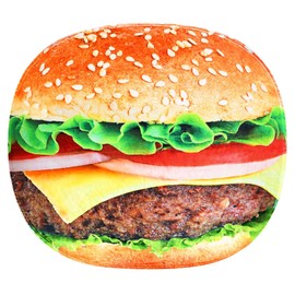 Excervent Realistic Hamburg Blanket for Adults and Kids, 290 GSM Funny Realistic Food Blanket, Novelty Super Soft Flannel Throw Blankets, 60 inch